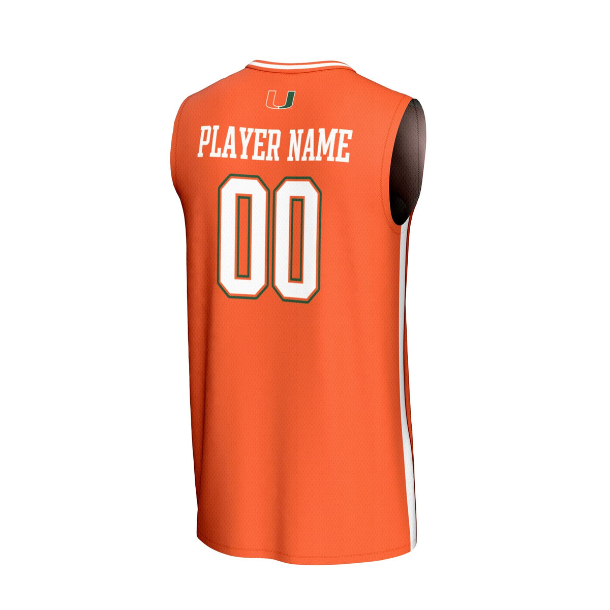 Miami Hurricanes Lightweight Collegiate Basketball NIL Pick-A-Player Fashion Jersey - Orange