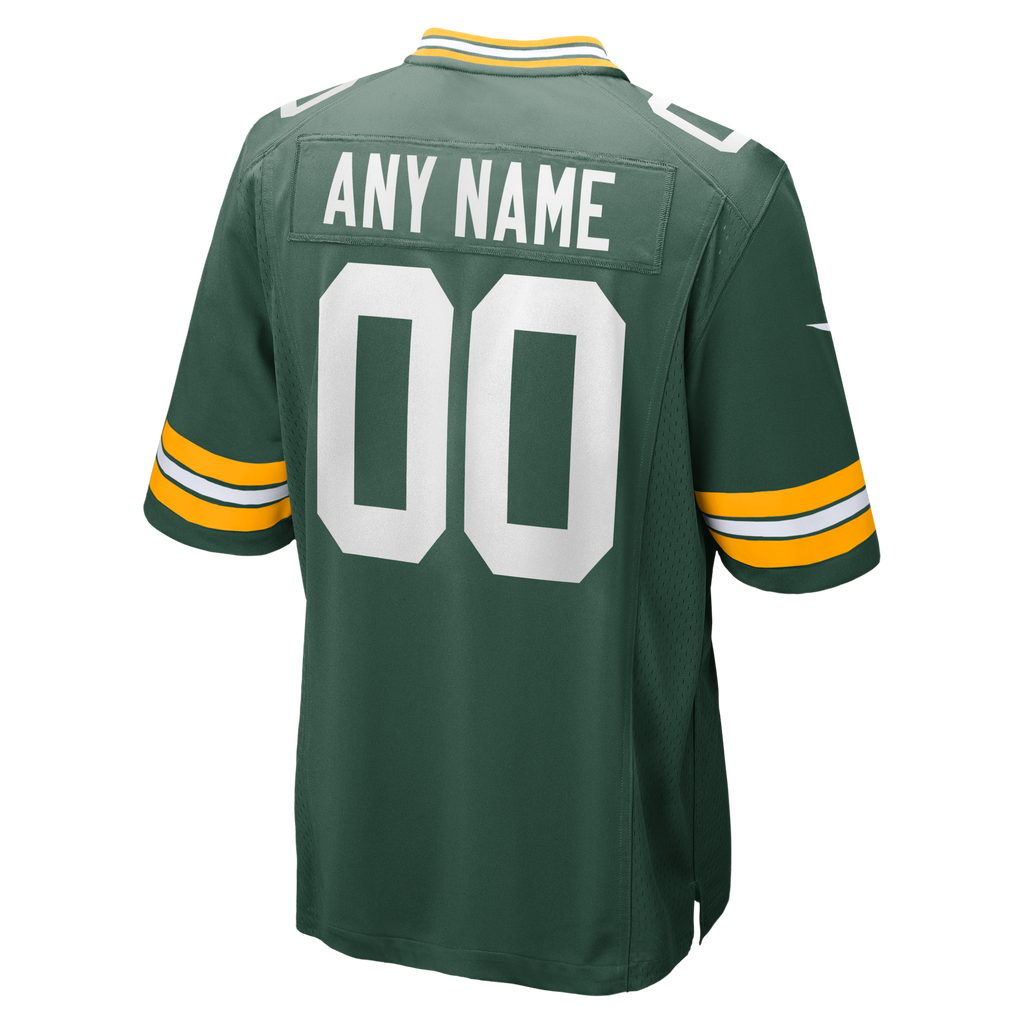 Green Bay Packers Green Custom Game Jersey
