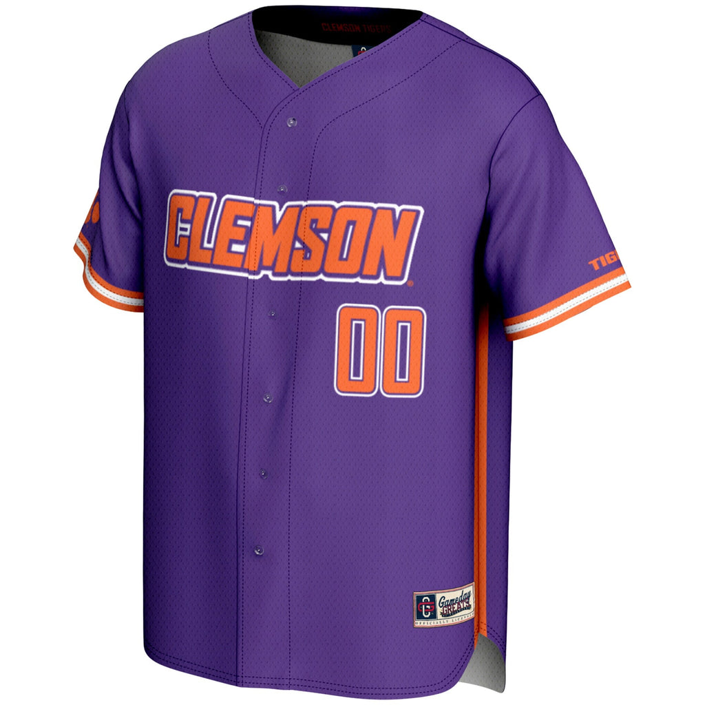 Clemson Tigers NIL Pick-A-Player Lightweight Baseball Jersey - Purple