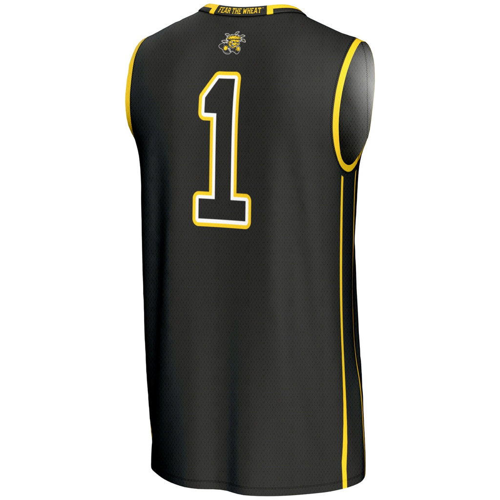 Wichita State Shockers #1 Basketball Jersey - Black