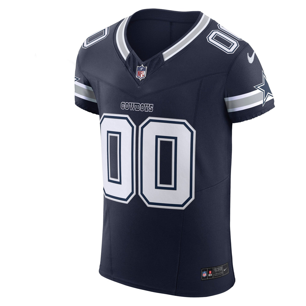Dallas Cowboys Navy Vapor F.U.S.E. Elite Custom Jersey