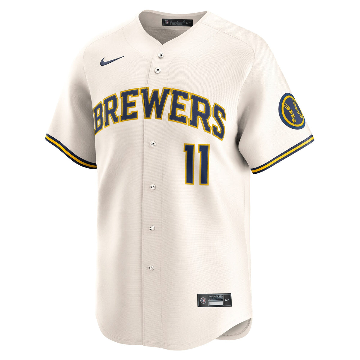 Milwaukee Brewers Jackson Chourio Cream Home Limited Jersey