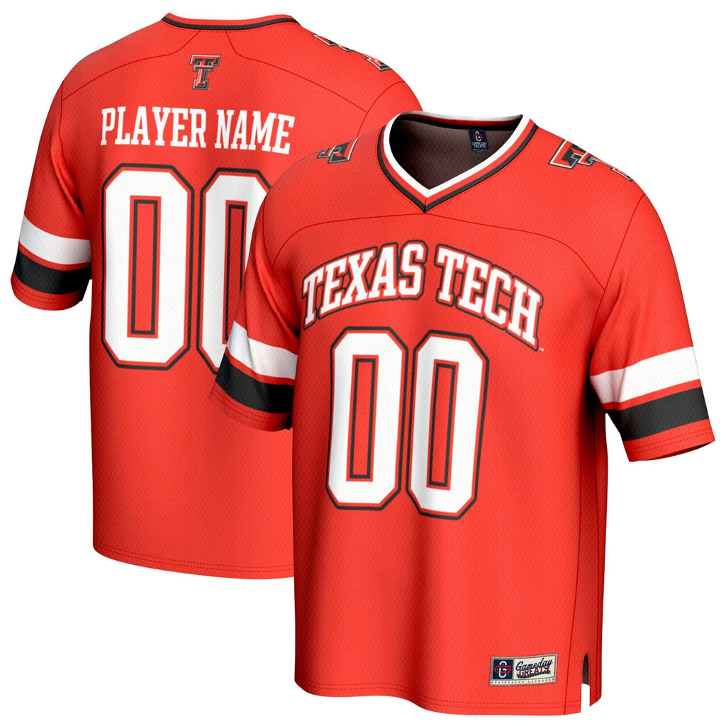 Texas Tech Red Raiders NIL Pick-A-Player Lightweight Collegiate Football Fashion Jersey - Red