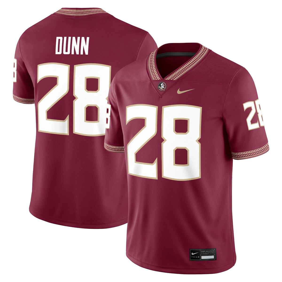Warrick Dunn Florida State Seminoles Alumni Game Jersey - Garnet