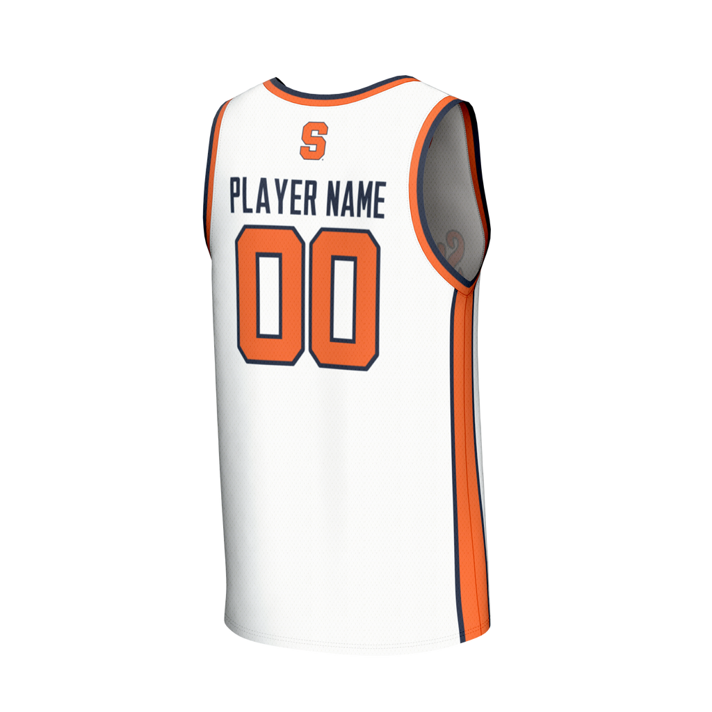 Syracuse Orange NIL Pick-A-Player Basketball Lightweight Jersey - White