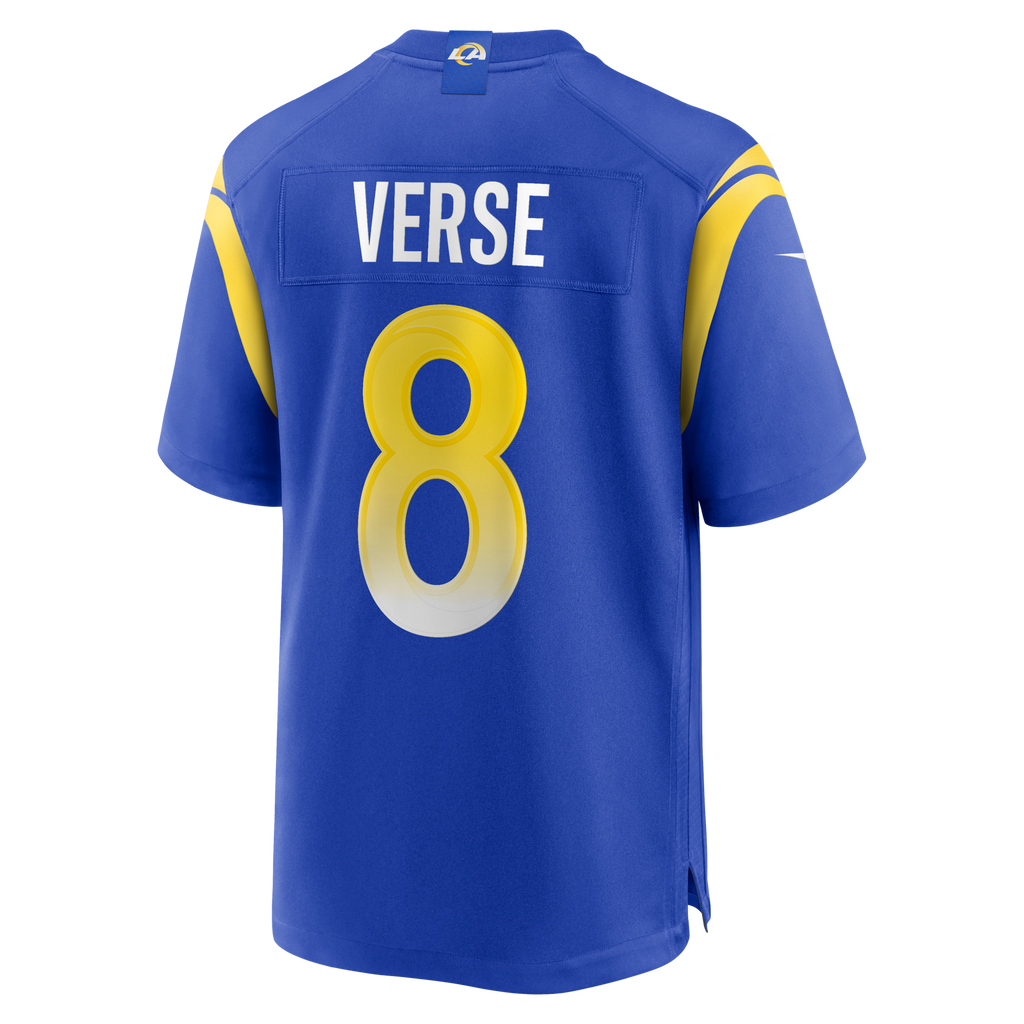 Los Angeles Rams Jared Verse Royal Player Game Jersey