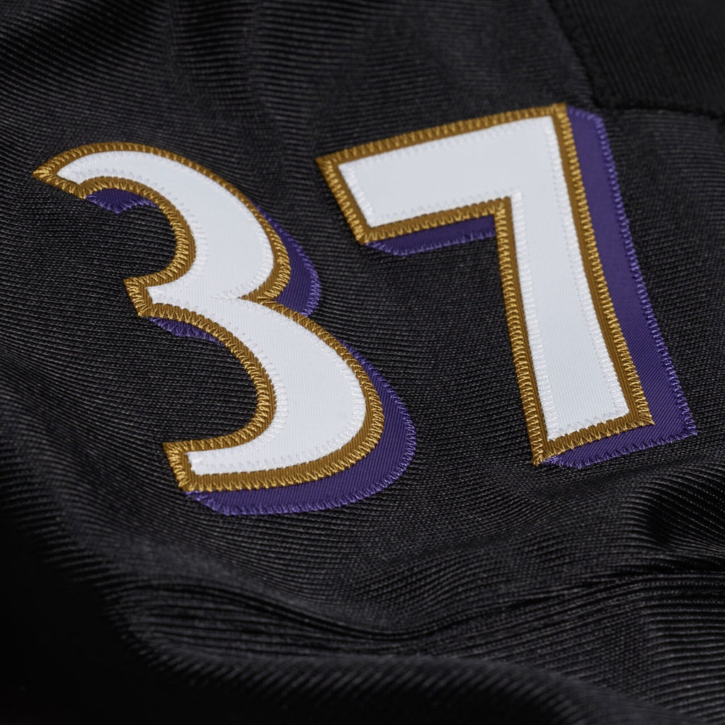 Baltimore Ravens Deion Sanders Black 2005 Authentic Throwback Jersey