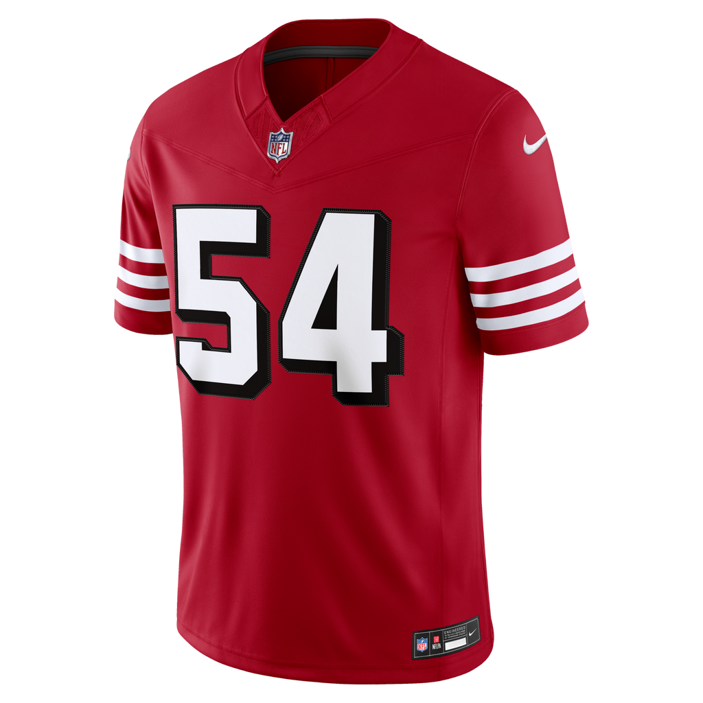 San Francisco 49ers Fred Warner Scarlet Alternate Vapor F.U.S.E. Stitched Limited Jersey