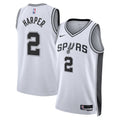 San Antonio Spurs Association Edition Swingman Jersey NBA 2025 First Round Draft Pick - White - Dylan Harper