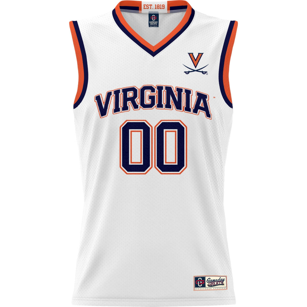 Virginia Cavaliers NIL Pick-A-Player Basketball Jersey - White
