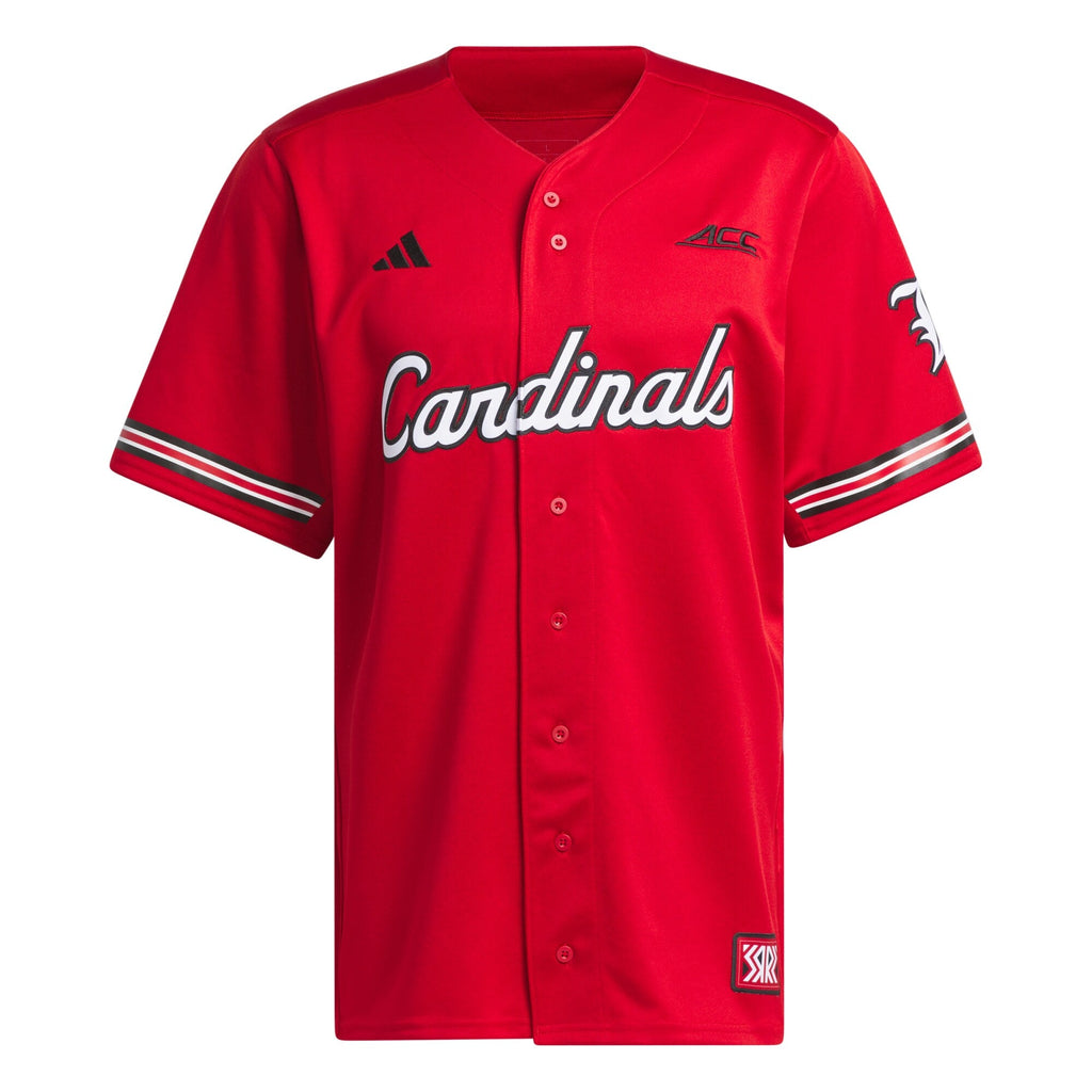 Red Louisville Cardinals Reverse Retro Replica Baseball Jersey