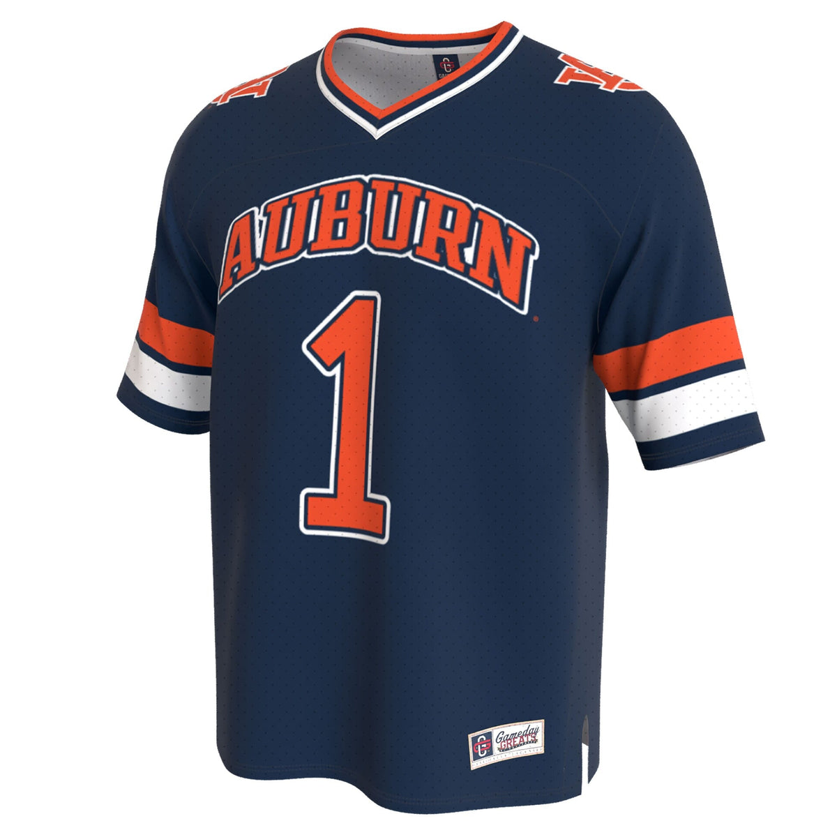 Auburn Tigers Lightweight Collegiate Football Fashion Jersey - Navy
