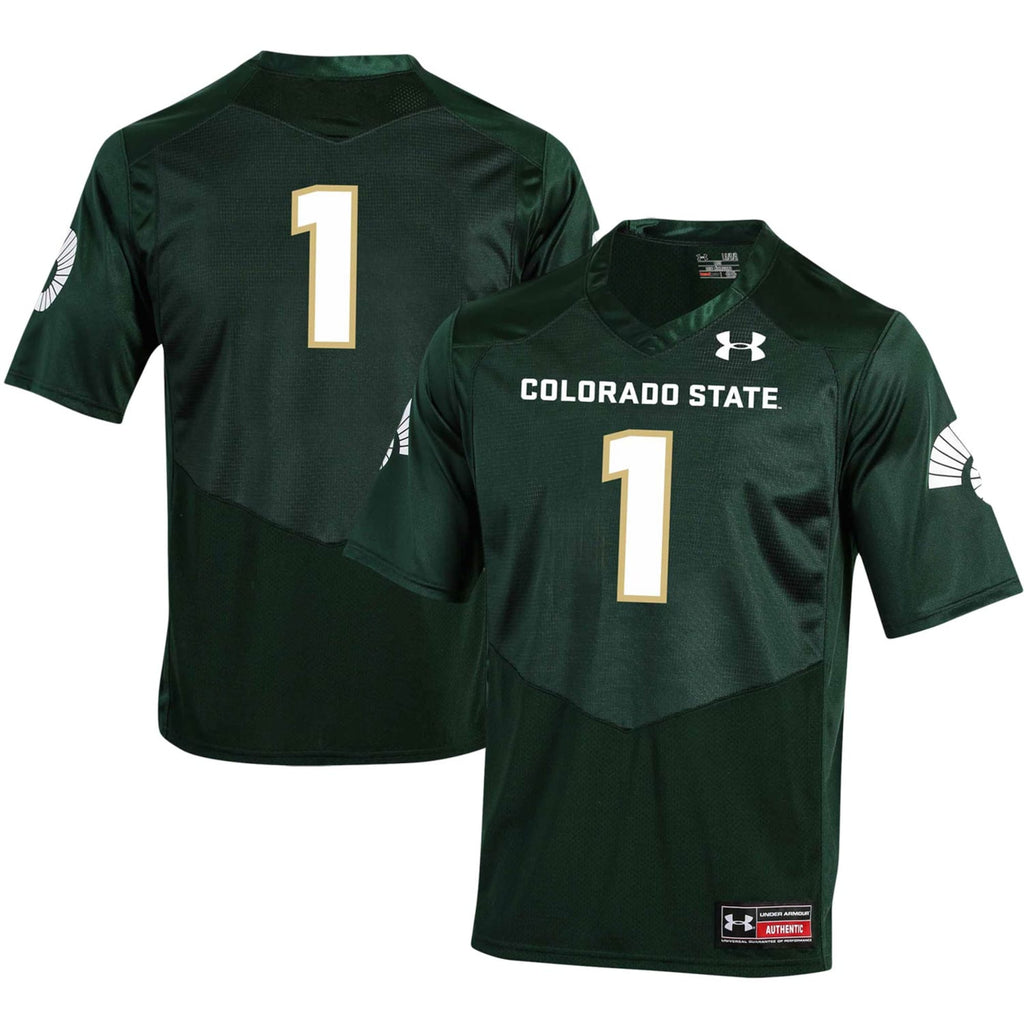 #1 Colorado State Rams Replica Football Jersey - Green