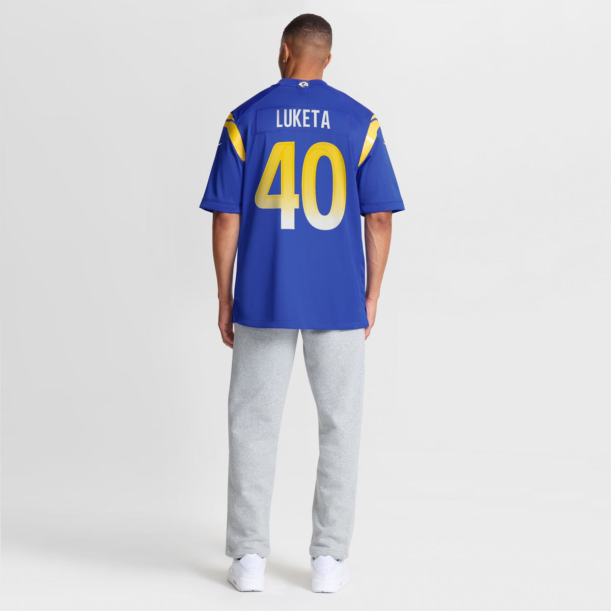 Los Angeles Rams Jesse Luketa Royal Team Game Jersey