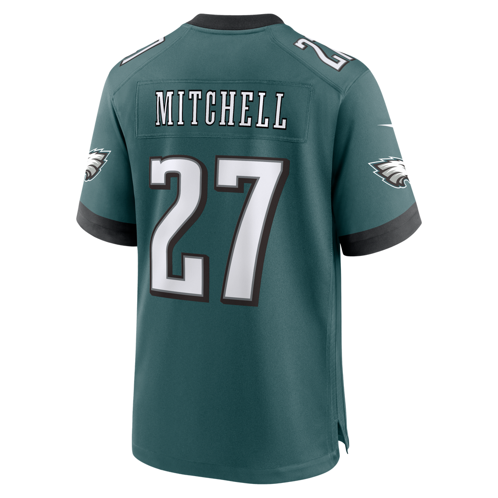 Philadelphia Eagles Quinyon Mitchell Midnight Green Team Game Jersey
