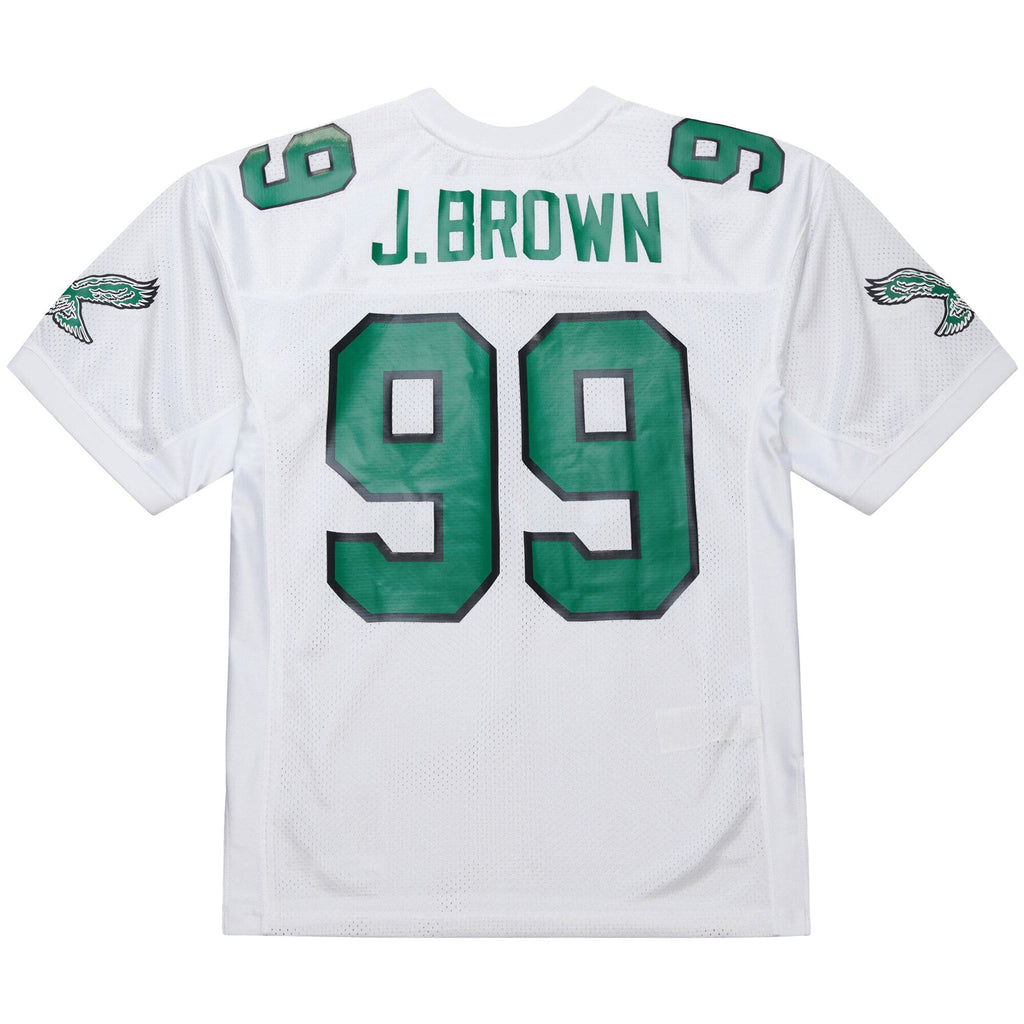 Philadelphia Eagles Jerome Brown White 1991 Authentic Throwback Retired Player Jersey
