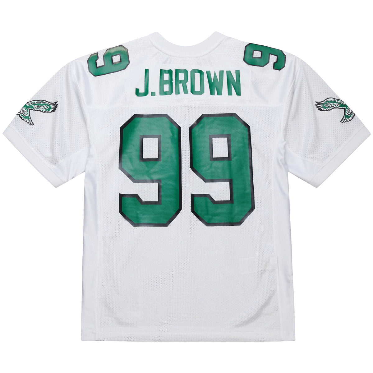 Philadelphia Eagles Jerome Brown White 1991 Authentic Throwback Retired Player Jersey