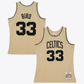 Boston Celtics Larry Bird 1985 Swingman Jersey - Khaki