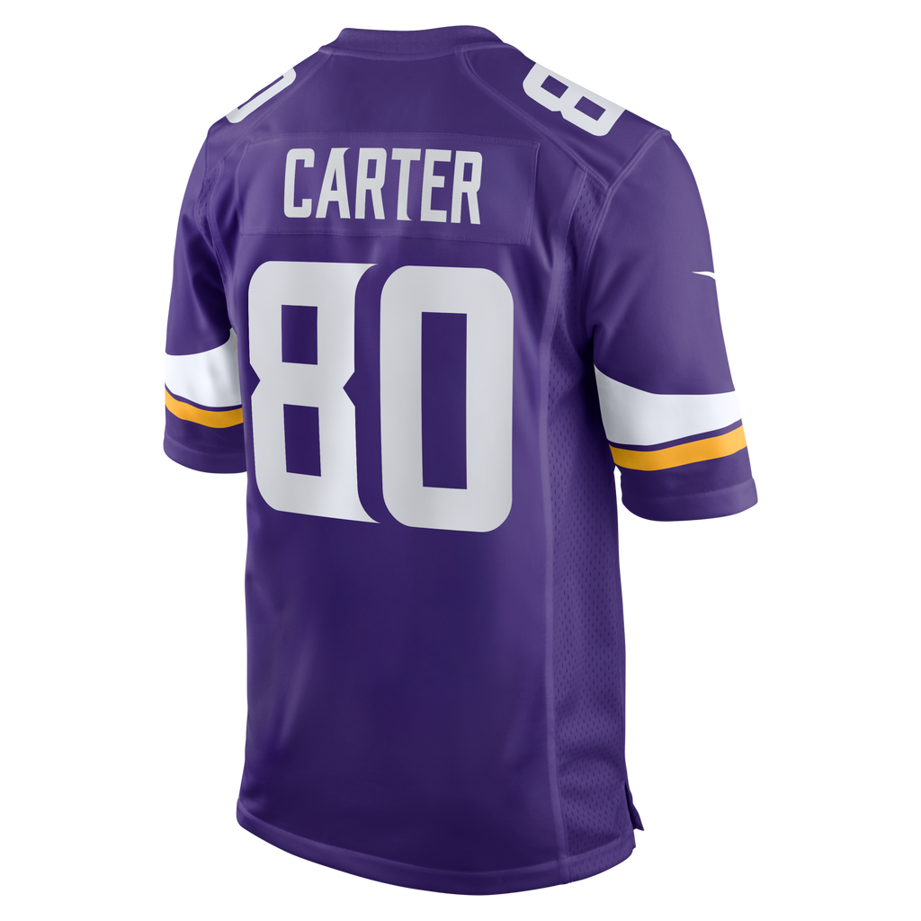 Minnesota Vikings Cris Carter Purple Game Retired Player Jersey
