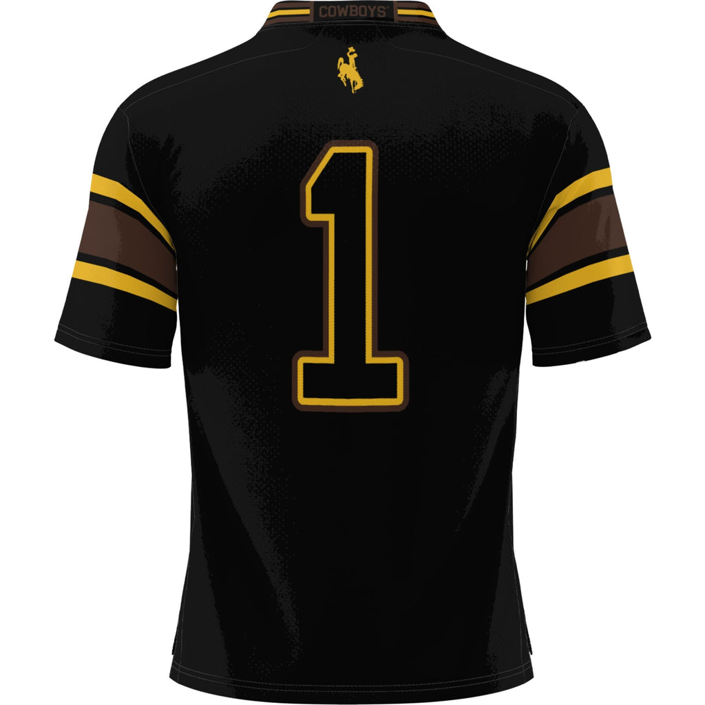 #1 Wyoming Cowboys Football Jersey - Black