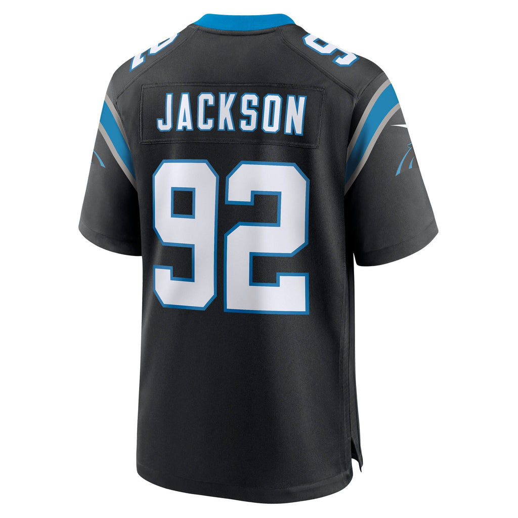 Carolina Panthers Cam Jackson Black Team Game Jersey
