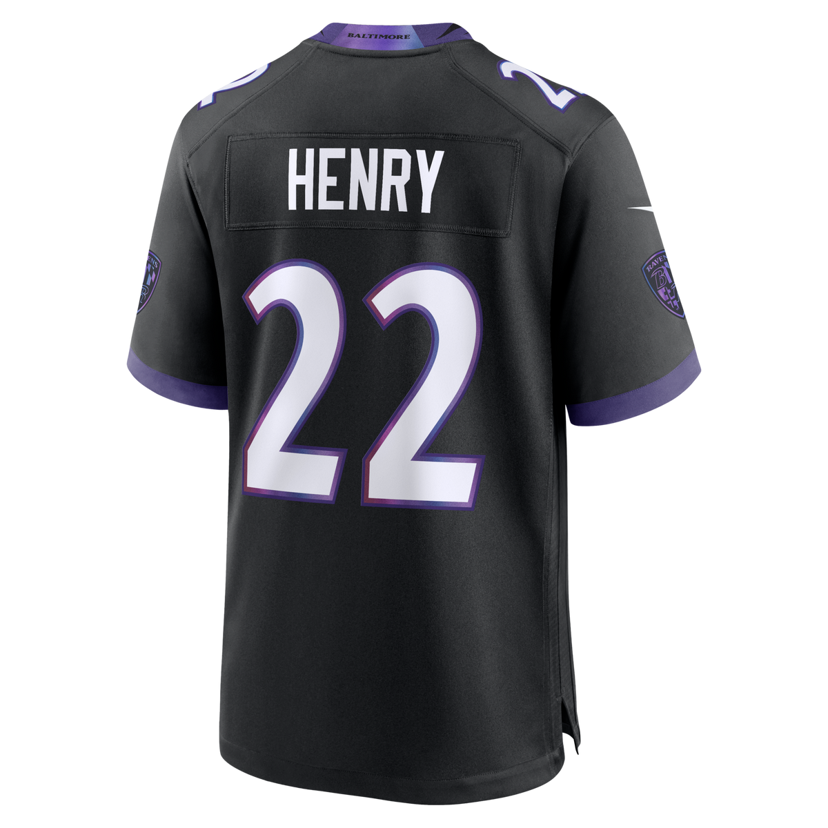 Baltimore Ravens Derrick Henry Black Alternate Game Jersey