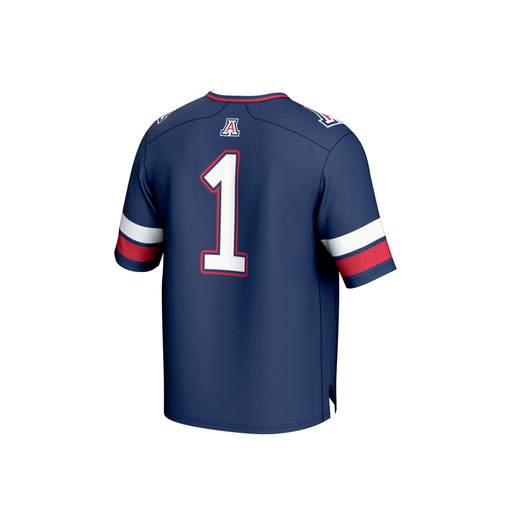 #1 Arizona Wildcats Collegiate Football Fashion Jersey - Navy