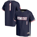 #1 Fresno State Bulldogs Lightweight Baseball Jersey - Navy