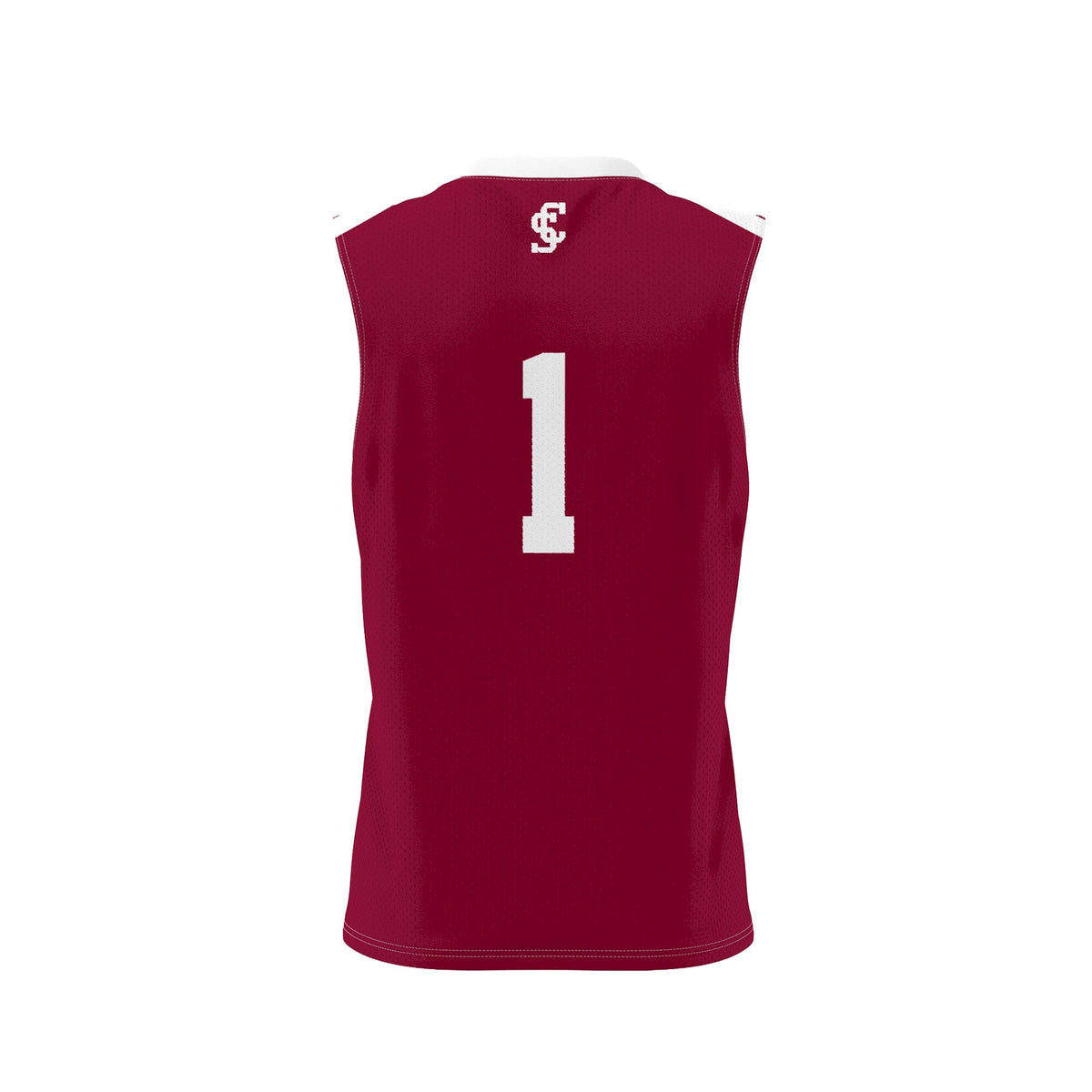 #1 Santa Clara Broncos Lightweight Collegiate Basketball Fashion Jersey - Maroon