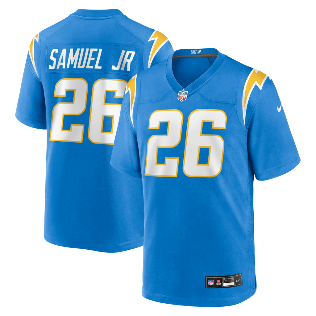 Los Angeles Chargers Asante Samuel Jr. Powder Blue Game Player Jersey