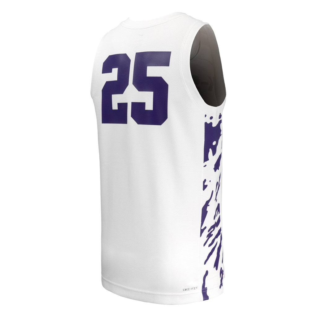 #25 Kansas State Wildcats Replica Basketball Jersey - White