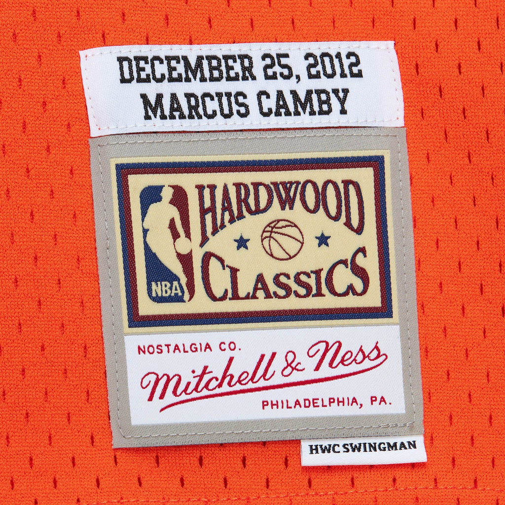 New York Knicks Marcus Camby 2012 Day Authentic Jersey - Orange