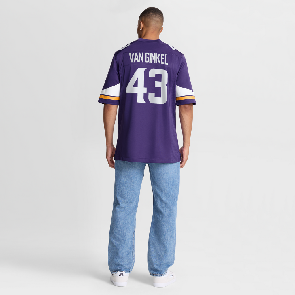 Minnesota Vikings Andrew Van Ginkel Purple Team Game Jersey