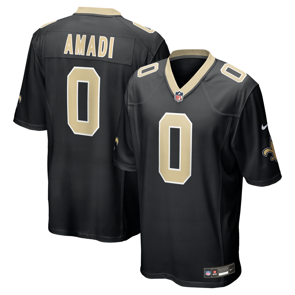 New Orleans Saints Ugo Amadi Black Team Game Jersey