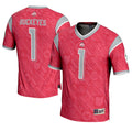 #1 Ohio State Buckeyes Highlight Print Football Fashion Jersey - Scarlet