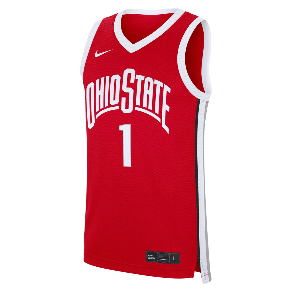 #1 Scarlet Ohio State Buckeyes Road Replica Jersey