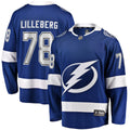 Tampa Bay Lightning Emil Lilleberg Blue Home Premier Breakaway Player Jersey