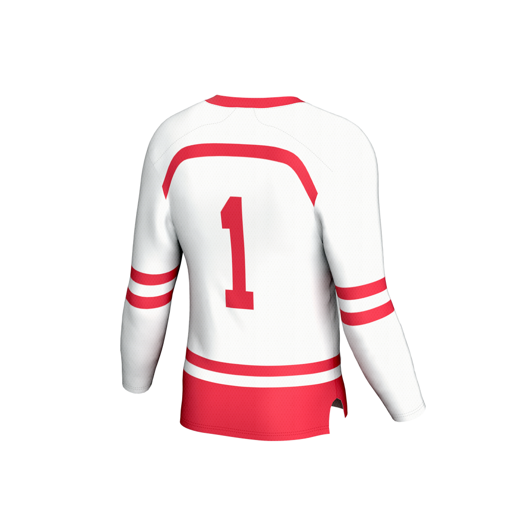 Boston University Lightweight Collegiate Hockey Fashion Jersey - White