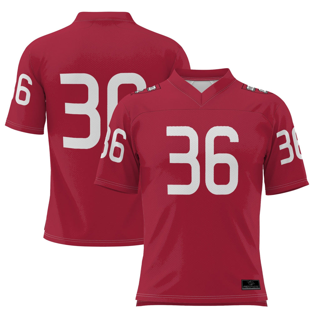 #36 Harvard Crimson Football Jersey - Crimson