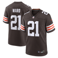 Cleveland Browns Denzel Ward Brown Player Game Jersey