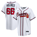 Atlanta Braves Grant Holmes White Home Replica Jersey