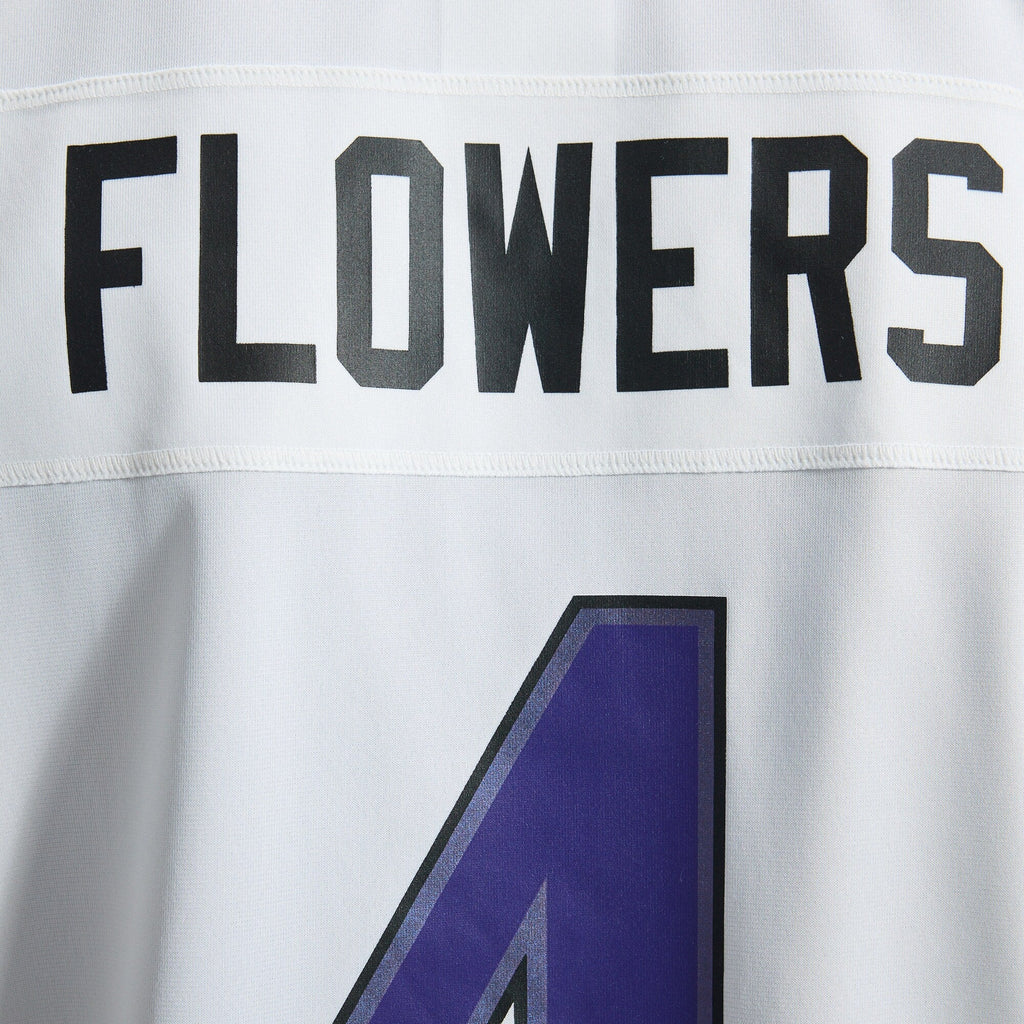 Baltimore Ravens Zay Flowers White Game Jersey