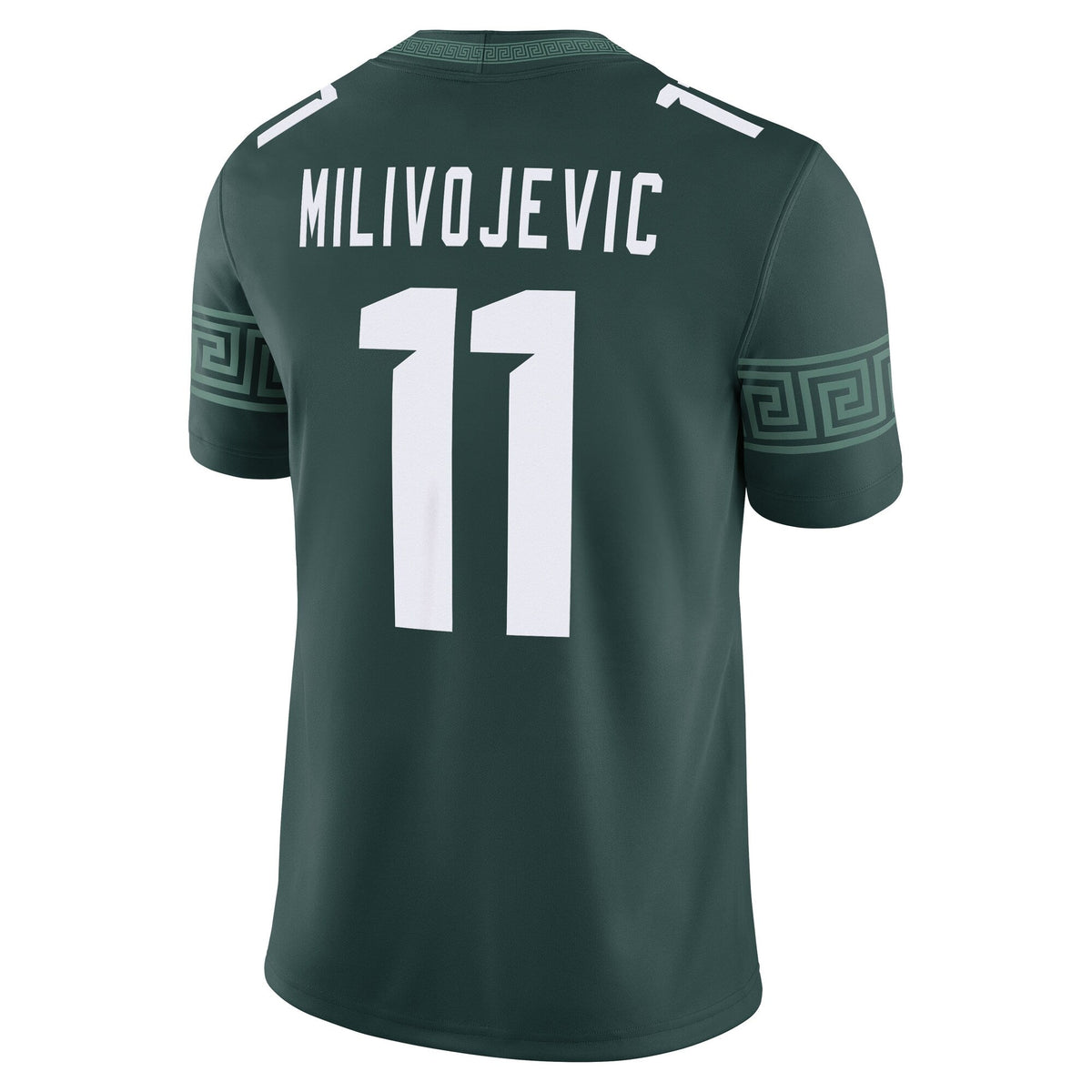 Alessio Milivojevic Michigan State Spartans Game Football Jersey - Green