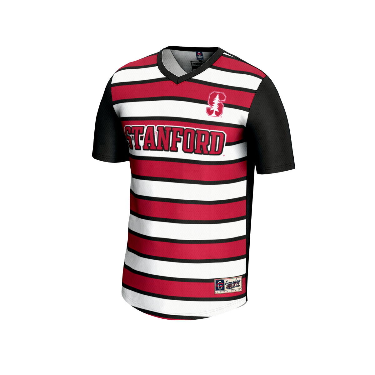 #1 Stanford Cardinal Lightweight Soccer Fashion Jersey - Black