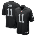 Las Vegas Raiders Jeremy Chinn Black Team Game Jersey