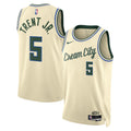Milwaukee Bucks 2025/26 City Edition Swingman Jersey - Cream - Gary Trent Jr.