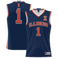 #1 Illinois Fighting Illini Lightweight Basketball Jersey - Navy