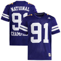 Washington Huskies 1991 National Championship Anniversary Icon Football Jersey - Purple