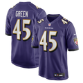 Baltimore Ravens Mike Green Purple Team Game Jersey