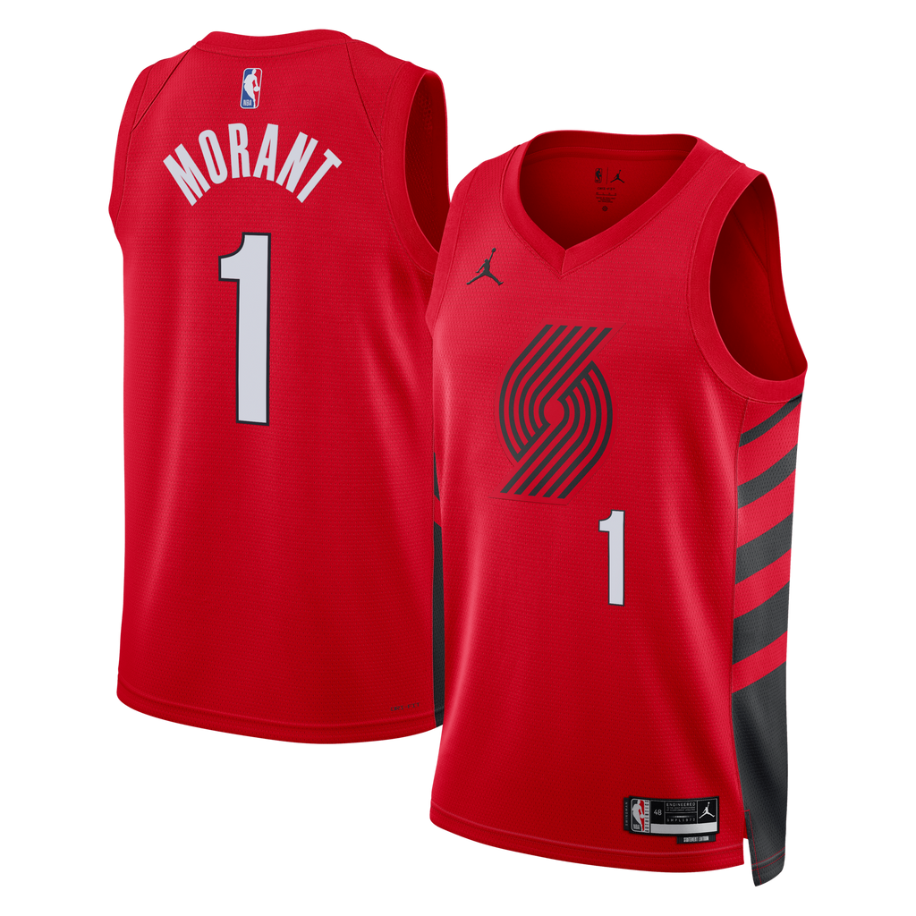 Portland Trail Blazers Statement Edition Swingman Jersey - Red - Ja Morant